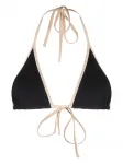 Топ бикини Stripe Tie TOTEME, черный - фото