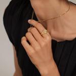 Кольцо с бриллиантом и знаком зодиака Рыбы Brilliant Earth - фото 2