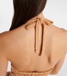 Топ из хлопка крючком Etro, коричневый - фото 6