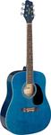 Акустическая гитара Blue dreadnought acoustic guitar with basswood top - фото