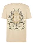 Футболка с принтом герба Billionaire, нейтральный - фото