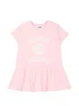 Платье с принтом-логотипом MSGM Kids, розовый - фото