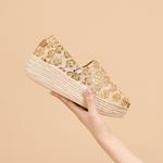 Эспадрильи женские Joy&Mario, золотой - фото 21