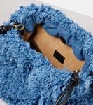 Средний клатч Flamenco из денима Loewe, синий - фото 3