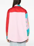 Рубашка с графичным принтом MOSCHINO JEANS, розовый - фото 4