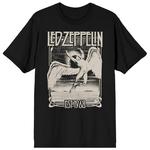 Мужская футболка Led Zeppelin Icarus Falling с рисунком Licensed Character, черный - фото