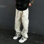 Карго штаны унисекс apricot UNAPS, Apricot - фото 3