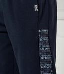 Спортивные штаны мужские Ea7 с лампасами, синий - фото 4