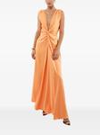 Платье с перекрученной деталью ACTUALEE, оранжевый - фото