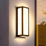 Светодиодный настенный светильник для наружного использования в помещении, IP65, водонепроницаемый, 30 Вт настенный светильник из алюминия, уличный светильник, ночник для входа в сад, балкон, гараж, прихожая, теплый белый Rosikey, черный - фото 8