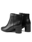 Ботильоны на блочном каблуке Freva55 Zip Clarks, черный - фото 3