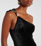 Платье миди на одно плечо Hydra Rick Owens, черный - фото 4