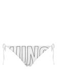 Moschino плавки бикини с логотипом, белый - фото