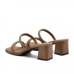 Шлепанцы женские Belle, коричневый - фото 4