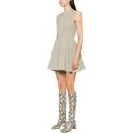 Ami Paris Пышное Мини-платье AMIPARIS, Песчано-шалфейный Зеленый - фото 3