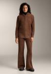 Брюки OYSHO THICK CHENILLE FLARE, Brown - фото 2