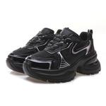 Кроссовки Lu Teng Chunky Sneakers Women's Low-top, черный - фото 7