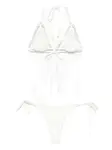 Треугольное бикини с кольцами Mazzei, белый - фото