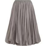 Юбка Alaïa с баской и сборками Alaia, серый - фото