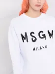 Толстовка с логотипом MSGM, белый - фото 3