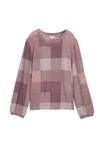 Джемпер TOM TAILOR GEMUSTERTES LANGARM, Berry Cosy Check/Light Pink - фото 5