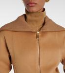 Куртка из шерсти и кашемира Victoria Beckham, кэмел - фото 4