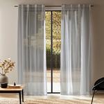 Штора HOOMstyle Transparant mit Kräuselband, серый - фото