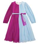 Шелковое платье Dolce&Gabbana, фиолетовый - фото