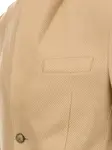 Однобортный пиджак Eleventy, бежевый - фото 3