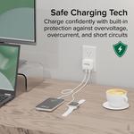 Зарядное устройство Plugable 40W Dual USB-C Wall Charger (White) PS-40C2W - фото 5