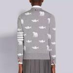 THOM BROWNE Свитер мужской серый - фото 5