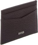 Hugo Boss New Crosstown кожаный кардхолдер, Os, Brown - фото 3