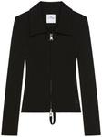 Courrèges кардиган на молнии, черный - фото