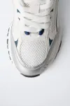 Сетчатые кроссовки Zara, белый - фото 4