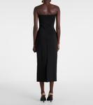 Платье миди без бретелек Beekman Staud, черный - фото 3