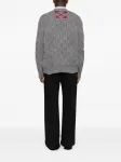 Свитер с узором Off-White, серый - фото 2