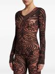 Боди Paisley Tattoo ETRO, красный - фото 5