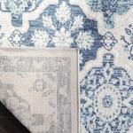 Ковер для гостиной и спальни SAFAVIEH, 61 x 122 см, Brentwood Collection Navy / Grey BNT815M с цветочным принтом, потертый, без ворса - фото 6