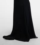 Платье Dellana из крепа с кристаллами Costarellos, Black - фото 5