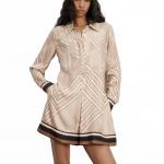 Мини-платье Pryce цвета хаки Veronica Beard, Stone Khaki - фото 4