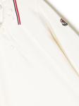 Moncler Enfant рубашка поло с нашивкой-логотипом, белый - фото 3