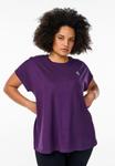 Футболка Zizzi Basic T-shirt, Purple Pennant/Dark Purple - фото