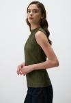 Топ SLEEVELESS PLEATED Jimmy Key, хаки - фото 4