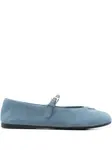 Балетки с ремешком и пряжкой Prada, синий - фото
