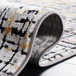 Ковер SAFAVIEH, 244 x 305 см, - коллекция Amelia - большой - Charcoal & Gold, современный дизайн, не линяет и легко чистится, идеально для гостиной, спальни, офиса, столовой (ALA248D) - фото 7