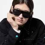 1.0 Солнцезащитные очки для миллионеров Louis Vuitton, черный - фото 5