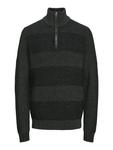 Пуловер Jack & Jones Pullover 'Hugo Zip', черный - фото