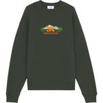 Толстовка Outdoor Profile Fox Crewneck Maison Kitsune, зеленый - фото