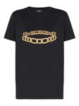 Balmain футболка с принтом Balmain Chain, черный - фото