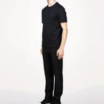 Футболка lv classic logo cotton for men white Louis Vuitton, черный - фото 3